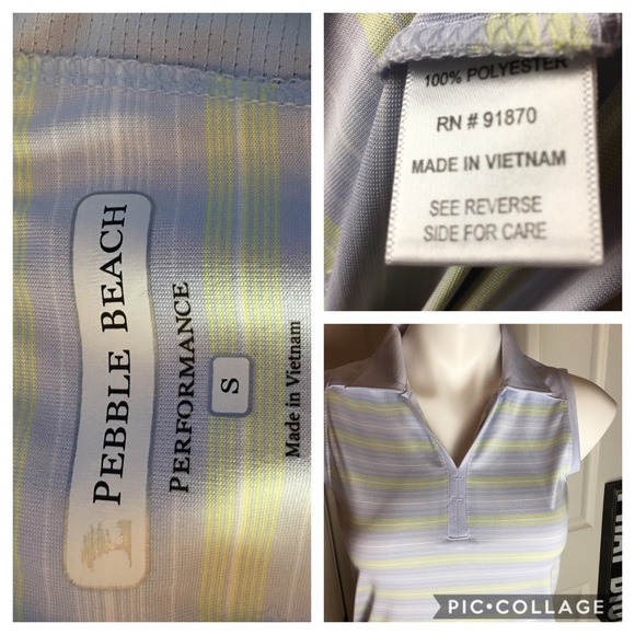 PEBBLE BEACH sleeveless golf shirt - Picture 7 of 7
